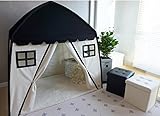 子供プレイテント　キッズ　室内テント　秘密基地　知育玩具　おままごと　遊び小屋 (ブラック)