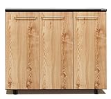 大川家具 baba WOOD WORKS 下駄箱 ゾロ 120cm幅 ロータイプ ナチュラル 190194