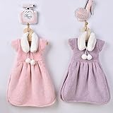 Generic Purple : 4Colors Creative lovely Princess Skirt Dress Thickening Hand Towel Cute Absorbent C