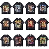 [TGHSJT] ストリートファイター6 Tシャツ 半袖 豪鬼 春麗 リュウ ガイル 復古 インナーシャツ カウボーイ ティーシャツ ゆったり 記念シャツ メンズ レディース 夏服 スポーツ プリント 男女兼用 贈り物 誕生日 プレゼント (L,6) [並行輸入品]
