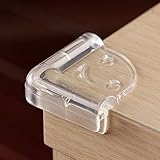 4 Pcs Clear Soft Plastic Desk Corner Pad Cover Table Edge Protector Cushion for Baby Safety with Cos