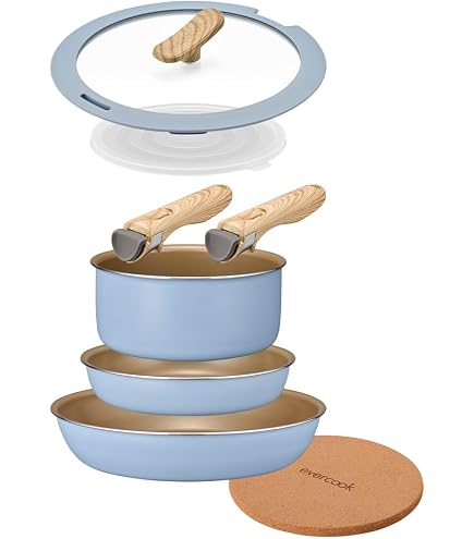 Amazon.co.jp: エバークック フライパン&玉子焼きセット 5点グレージュ Amazon.co.jp: エバークック フライパン&玉子焼きセット 5点グレージュ