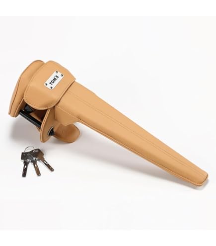Amazon.co.jp: TOMS トムス ステアリングロック ベージュ革 ハンドル