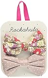 Rockahula Kidsロッカフラキッズ/H477Pフローラルリボンクリップ/ピンク