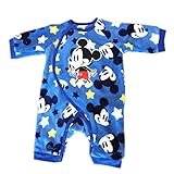 Disney ディズニーベビー服 ミッキー&ミニー お着がえらくらくプレオール 60-70cm 80ブルー