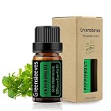 GREENSLEEVES ペパーミント エッセンシャルオイル 100％ ピュア精油 ナチュラル ディフューザー用 マッサージ用 アロマ テラピー 10ml
