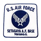 ワッペン アイロン 世田谷ベース US AIR FORCE ネイビー ミリタリー アーミー アメリカ アメカジ 刺しゅう アップリケ パッチ