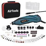 2021年進化版AirTools ミニルーター 6段変速 ホビールーター 150PCSセット 130W 8000-32000RPM高速回転