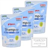 【3個セット】ピジョン コンディショニング 泡シャンプー ふんわりシャボンの香り 詰め替え 300ml ※オリジナルショップカード付