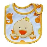 Lovely Cute Cartoon Pattern Toddler Baby Waterproof Saliva Towel Baby Bib (Chick Pattern) by Broadfa