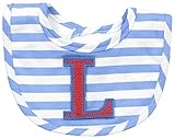 Mud Pie Baby-Boys Newborn L Initial Boy Bib, Blue, One Size by Mud Pie Baby [並行輸入品]