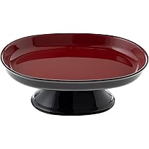 Amazon.co.jp: 輪島塗 丸盆 お盆 おぼん 赤 朱色 小西寛 伝統