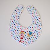 ［カーリーコレクション］Curly Collection Bib ビブ よだれかけ☆いちごちゃん/カラフルスター