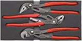クニペックス KNIPEX 002001V03 ウォーターポンププライヤーセット ウレタントレイ入