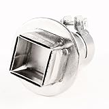 uxcell 850ヒートガンのBGAノズル ステンレス鋼製シルバートン　スクリューロック　20mm x 20mm