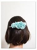 【プリザーブドフラワー／ヘアアクセサリーシリーズ／本当の紫陽花の髪飾り】静かな想いは心に秘めて。明るい空のような透明感ある髪飾り【 ラッピング付き】