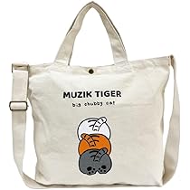 ボンボンイ　ムジークタイガー　ミニぬいぐるみ　トートバッグ MUZIK TIGER（ムジークタイガー） 2WAYトートバッグ レディス