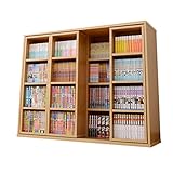 山善(YAMAZEN) スライド本棚 幅120cm スライド3列 奥深 CPB-9012SL(LBR) ライトブラウン