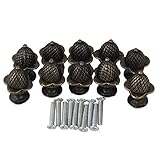 アンティーク亜鉛合金ピンナットデザインキャビネット引き出しプルハンドル10個パック