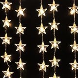 Outdoor Solar String Lights, AGPTEK 6 Meter 20.5 Feet Optical 30 LED Curtain Lights for Garden Patio