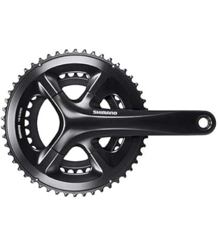 Shimano RS510 165mm 50-34Tクランクセット ブラック Amazon | SHIMANO(シマノ) FC-RS510 クランクセット 50/34T