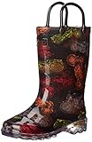 Western Chief ユニセックス・キッズ Western Chief Kids Boys' Light-up Waterproof Rain Boot カラー: ブラック