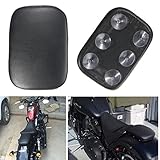 pillion pad seat 6 suction cup black for harley dyna sportster