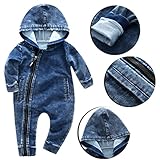 杜屋トヤ　子供　かわいいデザイン　気持ちいい　可愛い　カジュアル　長袖　ルームウェア　　暖かい　保温　　秋　冬　　男女兼用　ベビー、カウボーイ、ジャンプスーツ　ポリエステル　ブルー　70/80/90/