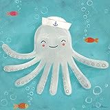 Oopsy Daisy Fine Art for Kids Let 's Set Sail Octopusキャンバス壁アートby Anne Bollman 10 x 10" NB21627