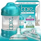 Baby Bottle - Bare Air-Free Feeding System Perfe-Latch & Easy-Latch Nipples - 4oz. Bottle [並行輸入品]