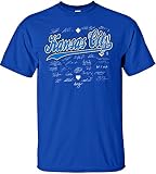 MLB Kansas City Royalsチーム署名付きTシャツ、3 x l、ロイヤル