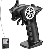 RCトランスミッター RCカー用送信機 電動カー用プロポセット トランスミッター 2.4GHZ 4チャンネル 200-300M遠距離制御 一般RC/電動カー用