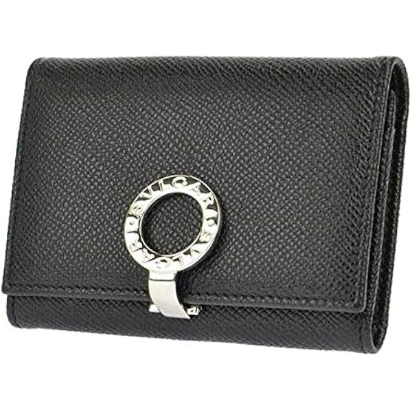 Amazon.co.jp: [ブルガリ] BVLGARI 30420 BLACK 名刺入れ 二つ折り