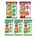 【Amazon.co.jp限定】江崎グリコ DONBURI亭3食パック詰め合わせ 3種15食セット（中華丼3食×1袋 牛丼3食×1袋 中華丼