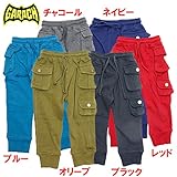 GARACH(ギャラッチ) 裏起毛「6色3ポケット」ロングカーゴパンツ【1603】【C】 100 チャコール(CA)