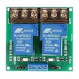 KKmoon 2チャンネルDC 24V 30A モジュール 基板モジュール フォトカプラ絶縁高/低トリガ（24V デュアル）