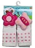 grow baby ラトル・ソックス お花・チョウチョ 7cm ~ 12cm 綿、ポリエステル 23024