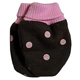【未熟児】【低出生体重児】【早産児】【NICU】用 ベビー服：ミトン ブラウンピンク