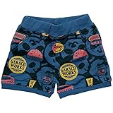 《初夏盛夏対応》 GARACH(ギャラッチ)40/2天竺パンダ総柄ショートパンツ 95cm/Nv NO.AH-1822110