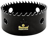 Starrett CT400 Steel High Performance Triple Chip Tungsten Carbide Tipped Hole Saw, Carbide Teeth, 4