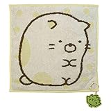 丸眞 ミニタオル ハンドタオル ハンカチ すみっコぐらし ねことざっそう 綿 取り外し可能 アップリケ付き 6575013500