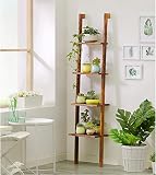 フラワースタンド木製のバルコニーのリビングルーム屋内ラダー多層フラワーポットフレームシェルフ (色 : A)