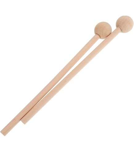 Amazon | Yavoluy 木琴のバチ 4本セット 木製 木琴用バチ 卓上木琴用