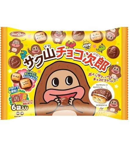 Amazon.co.jp: ショウエイ サク山チョコ次郎6P 102g : 食品・飲料・お酒
