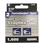 Surebonder 44116 Light Duty 5/16-Inch Leg Length, .500-Inch Crown Staples, Swingline Type, 1000 Coun