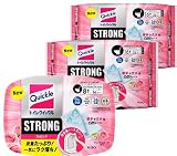 【まとめ買い】 トイレクイックル トイレ用そうじシート ストロング プレミアムローズ セット販売 (本体+詰め替え2個)