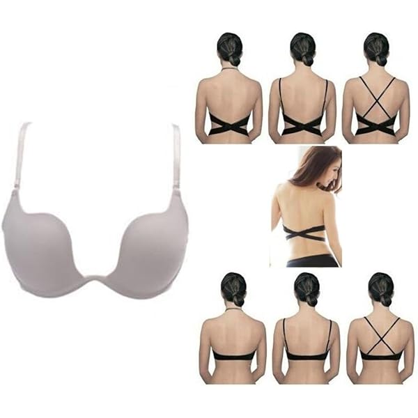 ドレスインナー　下着　ブラジャー Amazon | 背中あき バックレス 7WAY ブラジャー ワンピース