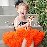 プリンセスチュチュ・パニエ・ペチスカート【オレンジ】　ふわふわリッチなベビーの衣装。超ボリュームだけど軽くって裾がふんわり揺れて楽しいから、ついこどもが笑顔になれて最高の写真撮影ができる！と評判のmi