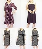 ミルフェルム 授乳服 日本製 マタニティ ドットカシュクール ワンピース M ブラウン系(85)
