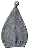 (ラボーグ) La vogue キッズ ベビーニット帽 ニットキャップ ワッチ帽子 子ども 赤ちゃん ニット帽子 春秋冬 男女兼用 純色 シンプルデザイン (Bグレー)